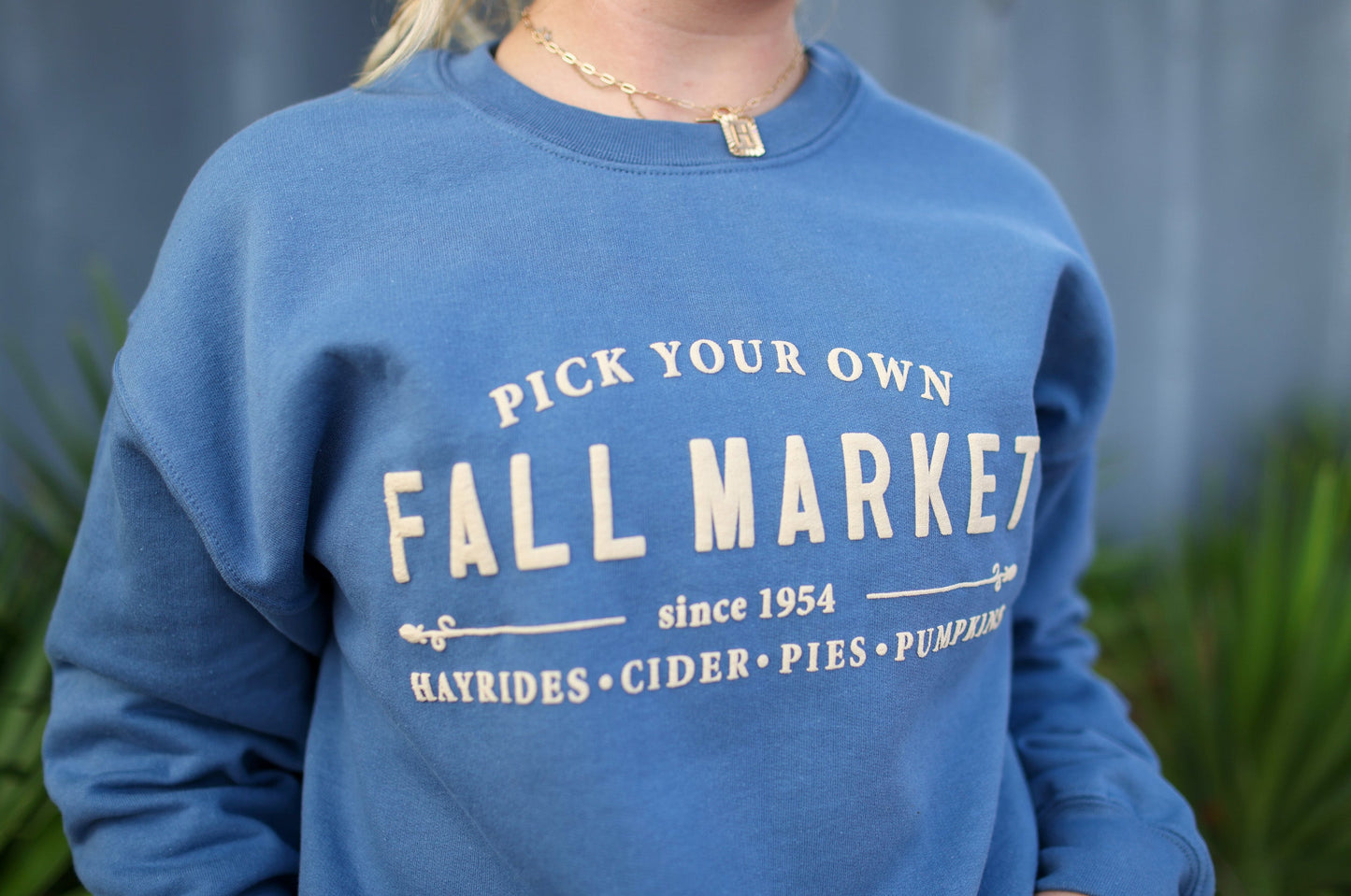 Fall Market (Puff Ink) Indigo Sweatshirt PREORDER