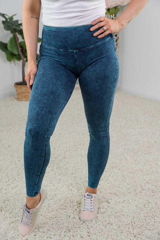 My Mineral Washed Yoga Leggings