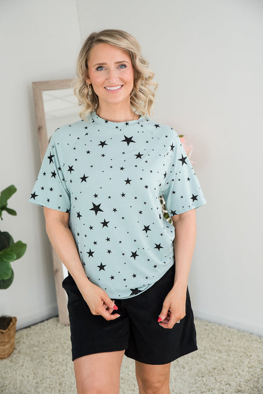 Into the Stars Top in Green