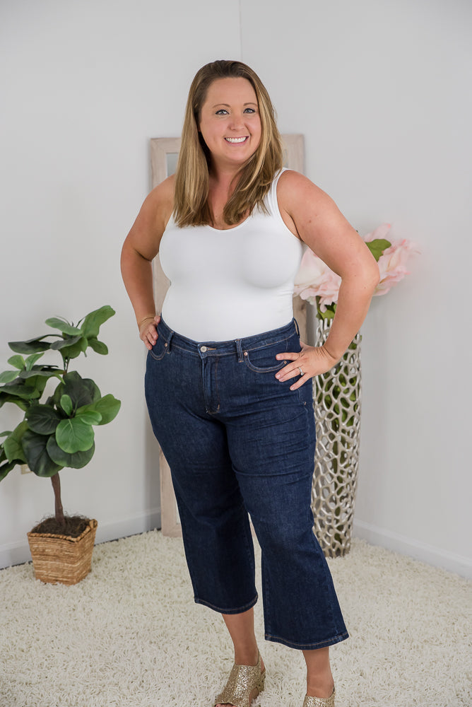 Astounding Tummy Control Cropped Judy Blue Jeans