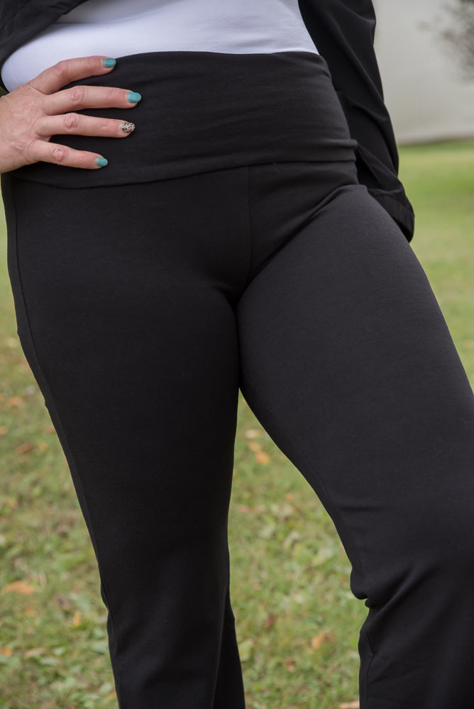 Small Changes Flare Yoga Pants in Black