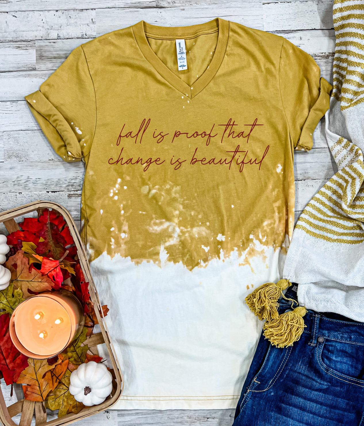 Fall Is Proof Distressed Mustard preorder