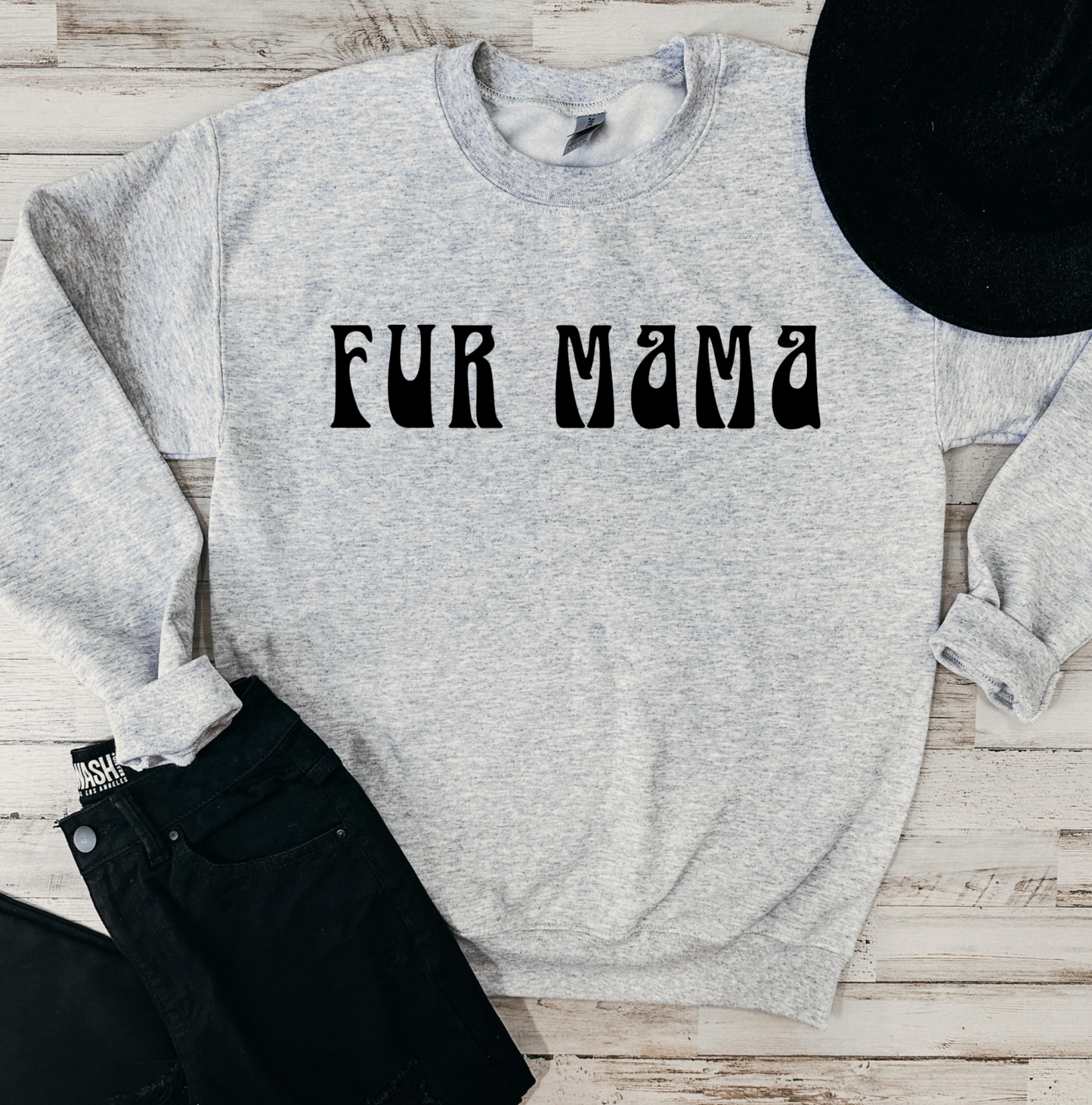 Fur Mama (Light Grey Sweatshirt) preorder