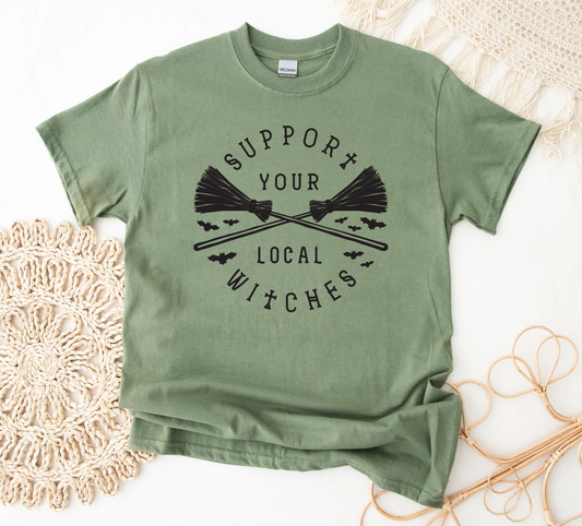 Support Your Local Witches military green preorder