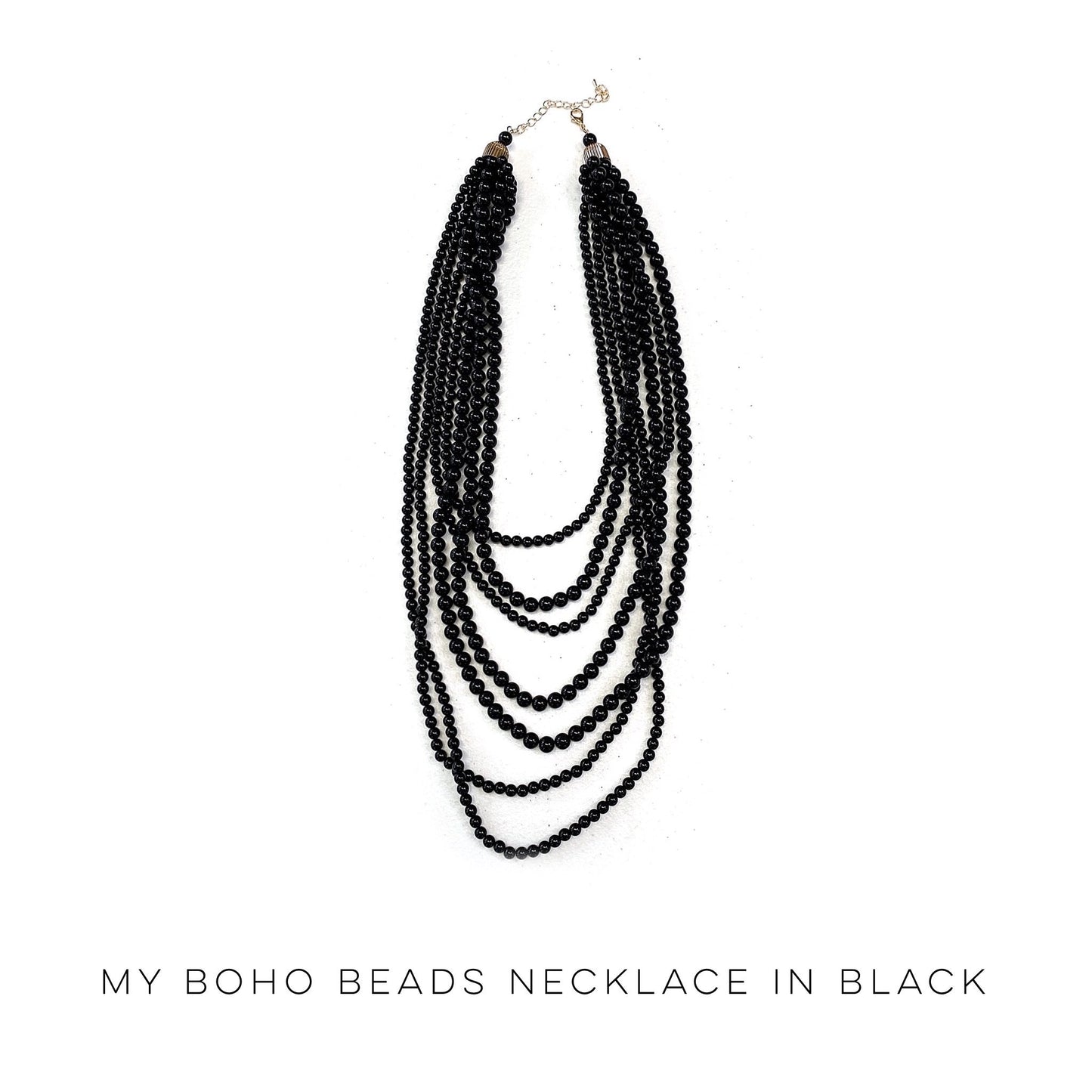 My Boho Beads Necklace in Black!