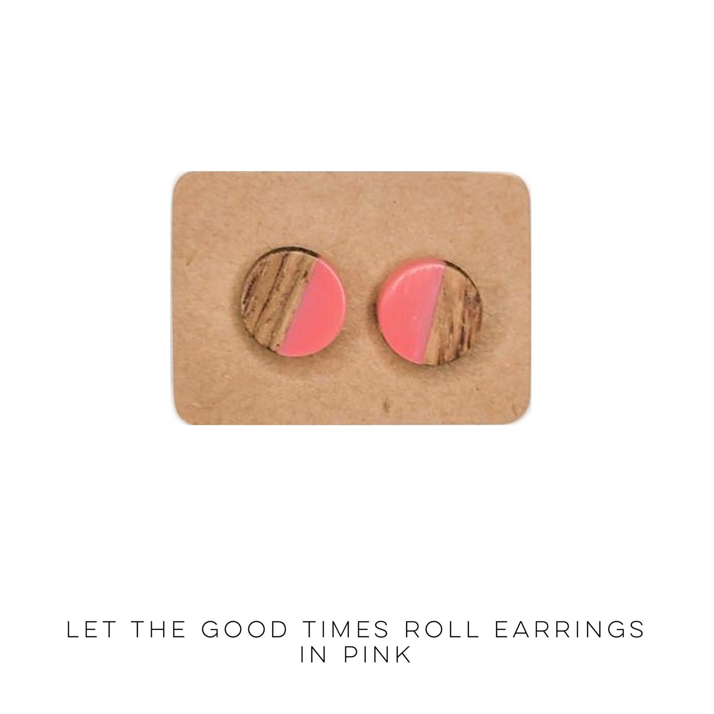Let The Good Times Roll Earrings in Pink