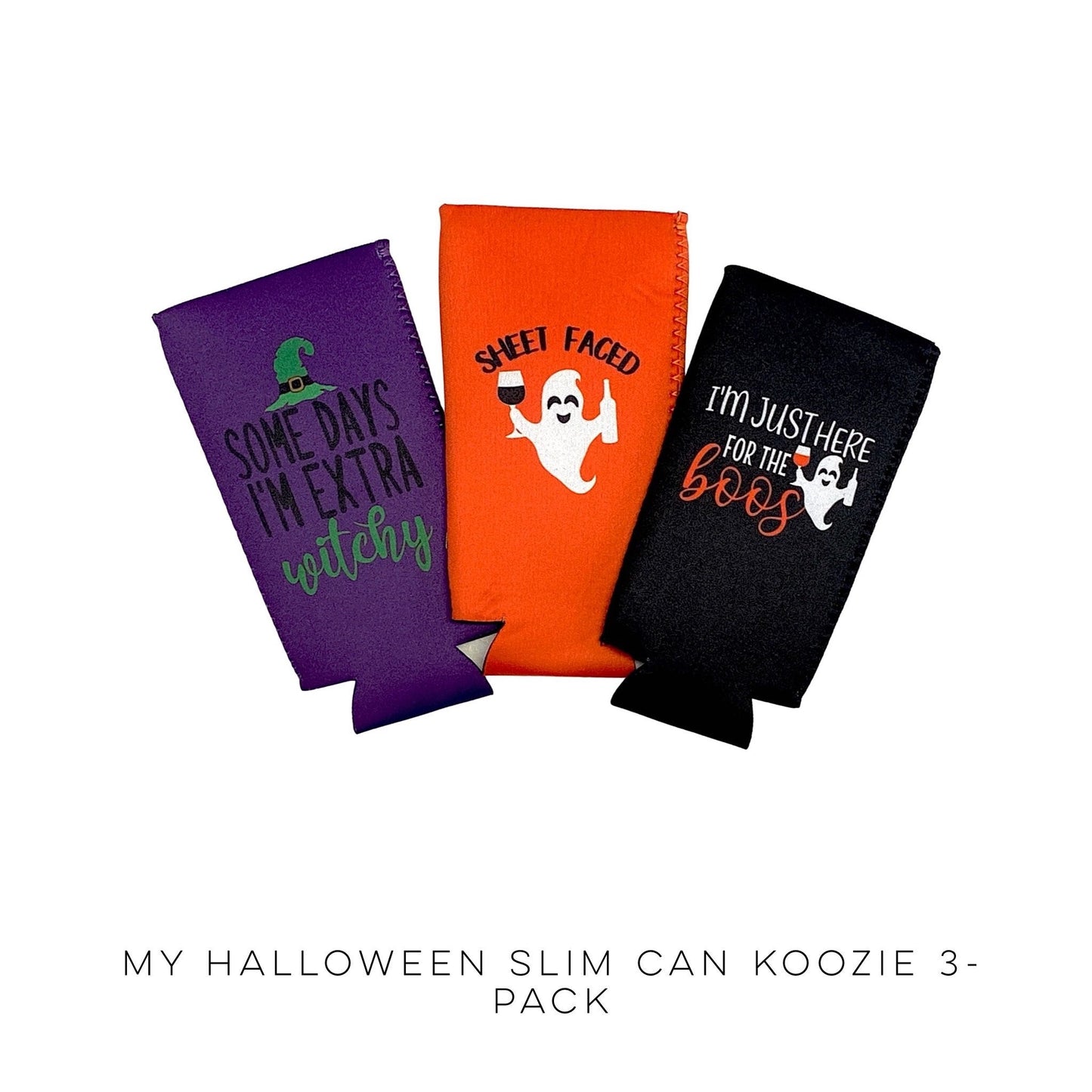 My Halloween Slim Can Koozie 3-Pack!