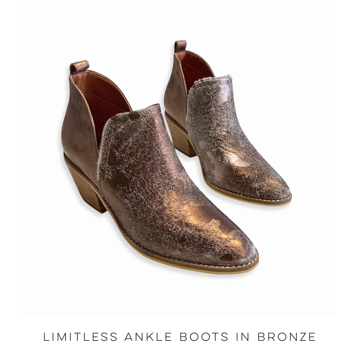 Limitless Ankle Boots in Bronze