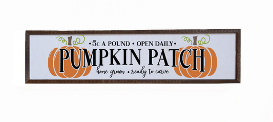 Pumpkin Patch Sign Preorder
