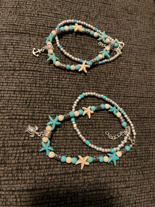 My Ocean Breeze Anklets!
