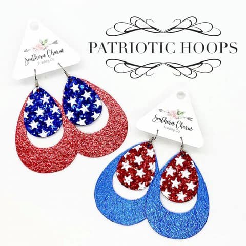 Patriotic Hoops- 2 colors